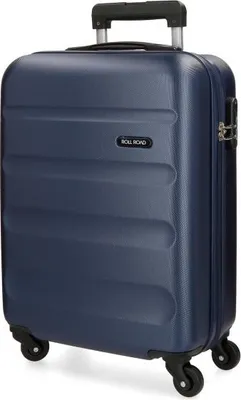 Immagine prodotto di ROLL ROAD Flex blu navy, valigia da viaggio in ABS, 55x38x20cm, 35L, 5849162 (piccola)