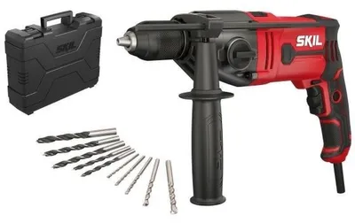 Zdjęcie produktu dla Skil 6745 GA, Wiertarka pistoletowa, Zamek centralny, Czarny, Czerwony, 1,3 cm, 3200 RPM, 5 cm