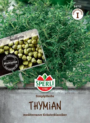 Produktbild von [STREICHUNG 2025] Thymian SimplyHerbs Multipille | Thymiansamen von Sperli