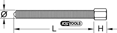 Immagine prodotto di KS TOOLS Spindel 19 mm M18x1,5x130 mm - 610.1902
