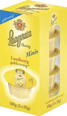 Produktbild von Langnese Landhonig goldcremig Minis (5 x 20 g)