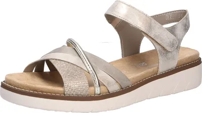 Produktbild von Remonte Riemchensandalen - Silber Metallic Kunstleder Größe: 36 Normal