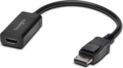 Image de Kensington VP4000, HDMI, DisplayPort, noir, mâle/femelle, HDMI, Mac OS 10.6, Mac OS 10.7, Mac OS 10.8, Windows 10, Windows 7, Windows 8