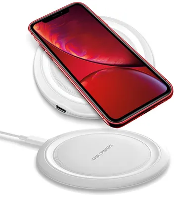 Produktbild von QI Wireless Ladegerät für Apple iPhone SE 2022 2020 Induktive Ladestation 15W