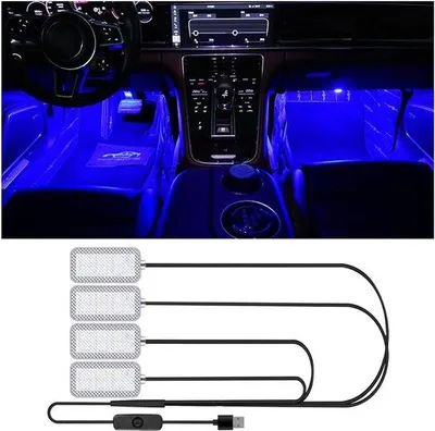 Image de Bandes LED d'ambiance, bleues, avec port USB