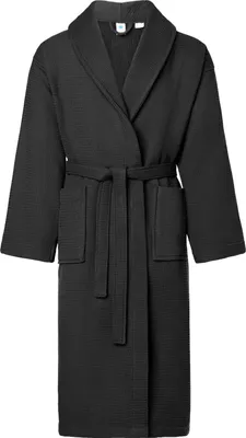 Produktbild von Ladeheid Herren Frottee Bademantel aus 100% Baumwolle Waffelpiqué LA40-226 (Schwarz (D16), S)