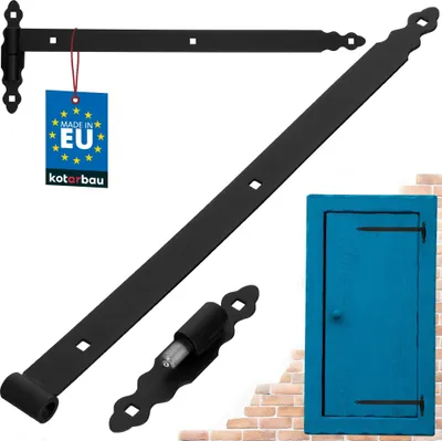Produktbild von KOTARBAU® Ladenband 600 mm Kloben Bandrolle Kugel Torband Türband Torscharnier Türscharnier Gartentorscharnier Ladenbänder Scharnier Links Rechts