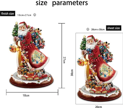 Zdjęcie produktu dla Naklejka świąteczna Santa Window Sticker PVC Angel Happy Party Wall