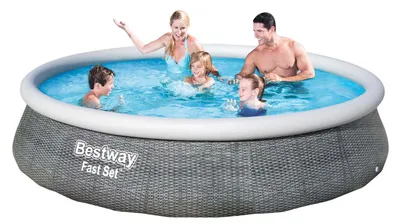 Produktbild von Aufstellpool-Set Ø 396 x 84 cm Rattan