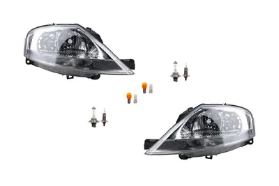 Produktbild von Scheinwerfer passend für Citroen C3 02/02- Leuchtmittel Set Links Rechts 00006204Z6 0000620885 6204Z6 620885 00006205Z6 0000620685 6205 Johns