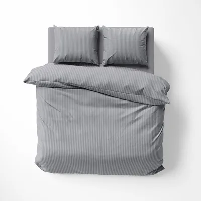 Obrázek produktu pro Detexpol Ložní prádlo Adamash 160x200 šedé 16 jednobarevných pruhů 1 cm Pure