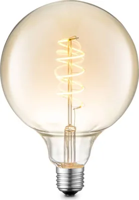 Produktbild von Lucande LED-Lampe E27 G125 4W 2.700K dimmbar amber