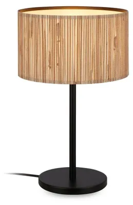 Produktbild von Tischlampe Tischleuchte Wohnzimmer Flur Kabelschalter Seegras Schirm Boho