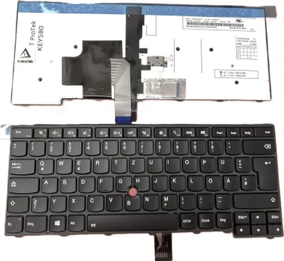 Obrázok produktu pre GERMAN - Klávesnica s modrou klávesnicou a osvetlením kompatibilná s Lenovo Yoga 530-14IKB (81EK)