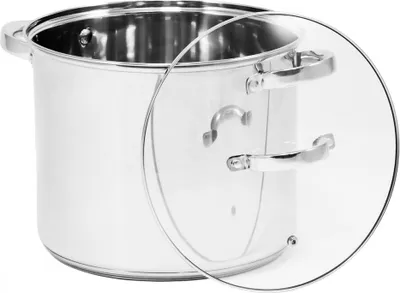Produktbild von Topf 8L Edelstahl Kochtopf Suppentopf Induktion Universaltopf Fleischtopf 8 L