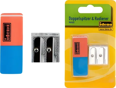 Zdjęcie produktu dla Idena 522073 - Zestaw gumka i temperówka, 2 szt