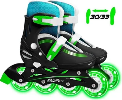 Produktbild von Inline Skates, Verstellbare Größe, Leuchtende Räder, 608Z Kugellager, Hinterradbremse
