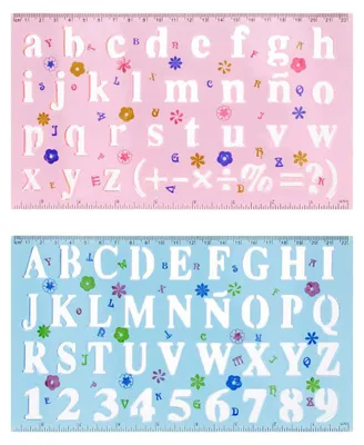 Produktbild von STARPAK Kunststoffschablone Zahlen und Buchstaben