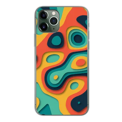 Produktbild von MuchoWow® Handyhülle Schutzhülle Hülle für iPhone 11 Pro Kreis - Muster - Farben Silikon Softcase Handy Hülle - Handy