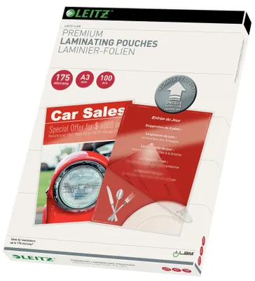 Image de LEITZ Pochette à plastifier iLAM, DIN A3, brillante, 350 mic