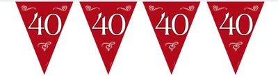 Produktbild von Lovely 40 years Wimpelkette 10m