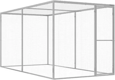 Produktbild von Katzenkäfig Katzengehege Outdoor Haustierkäfig 3x1,5x1,5 m Verzinkter Stahl