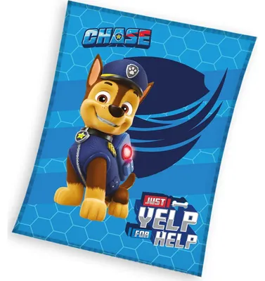 Zdjęcie produktu dla Koc dziecięcy Paw Patrol Bohater Chase 110x140 cm