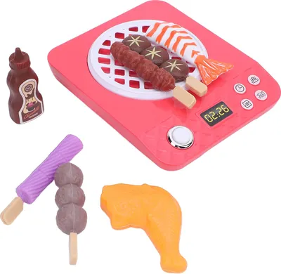 Obrázek produktu pro Sada hraček na grilování, realistická sada na grilování pro děti na baterie, hračky do dětské kuchyňky pro chlapce a dívky