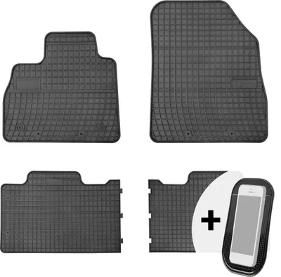 Produktbild von Gummimatten Auto Fußmatten Automatten Passgenau 4-teilig Set - passend für Renault Espace V 2015