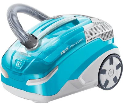 Produktbild von Thomas AQUA+ ANTI-ALLERGY, 1700W, 16A, 220 - 240V, Zylinder, Beutellos, Edelstahl