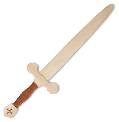 Produktbild von BestSaller 1012 Ritterschwert Templerorden aus Birkenholz, 60 cm, natur
