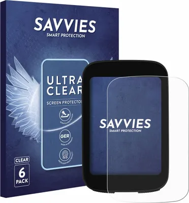 Produktbild von 6x Für Bikevee BKV300B 2.4" Schutzfolie Savvies Displayschutz Display Schutz Folie Klar Transparent