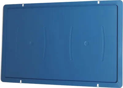 Produktbild von 1 Stück Deckel für Gemüsekiste, Eurofleischerkiste, Stapelbox E1 E2 E3 blau (1xDeckel blau)
