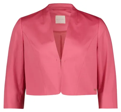 Produktbild von Betty & Co Damen Blazer tailliert mit 3/4 Arm und Stehkragen, 44 cm Länge