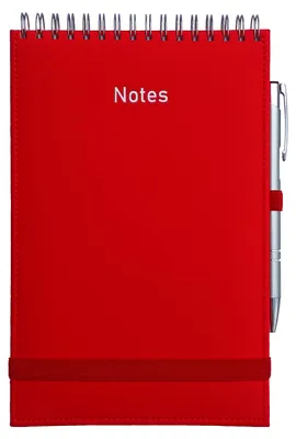 Obrázek produktu pro Notes A5 Vivella na spirali z gumką, linia czerwony