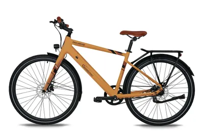 Produktbild von SachsenRAD E-Bike Allrounder Urban Trekking EBike C3T mit Riemenantrieb Drehmomentsensor, 28 Zoll 18Kg Ultraleicht Pedelec Elektrofahrrad, Orange