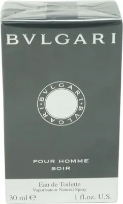 Produktbild von BVLGARI Pour Homme Soir, Männer, 30 ml, Darjeeling Tea, Papyrus, Bernstein, Moschus, Spray