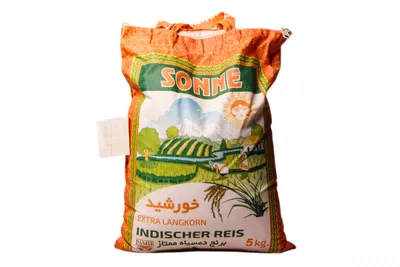 Produktbild von Khorshid Sun Basmati ryža Darbari Extra dlhozrnná ryža 5 kg