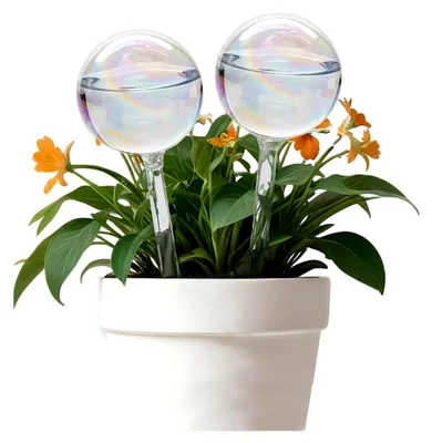 Produktbild von 2 Stück Bewässerungskugeln Groß 500ml, Automatische Pflanzenbewässerungssysteme für Topfpflanzen, Indoor und Outdoor