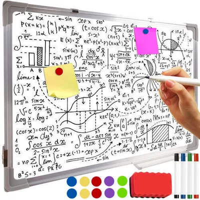 Obrázek produktu pro Tabule Psací tabule 60x40 cm Tabule na poznámky Bílá tabule Magnetická tabule Tabule na poznámky XXL