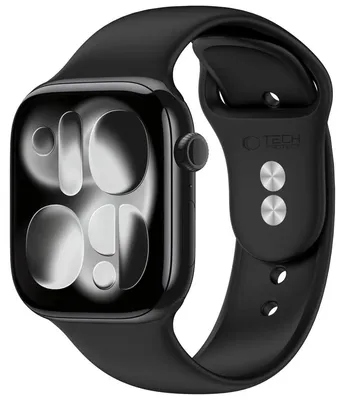 Obrázok produktu pre Remienok TECH-PROTECT, silikónový, pre Apple Watch 8 / 9 / 10 / 11 / 12 / SE / ULTRA (44 / 45 / 46 / 49 mm), čierny