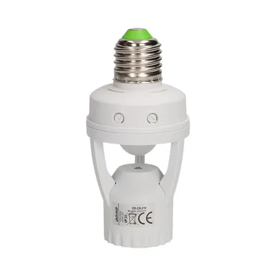 Zdjęcie produktu dla Oprawa lampy z czujnikiem ruchu 360 stopni IP20 gwint E27 1x60W