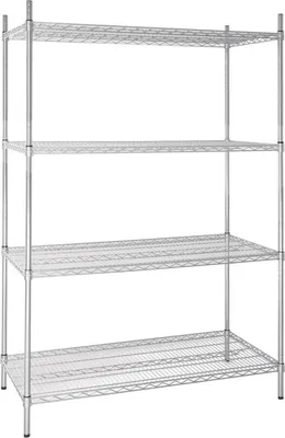 Image de Étagère de rangement Vogue en fil d'acier avec étagères réglables 1220 x 1840 x 610 mm