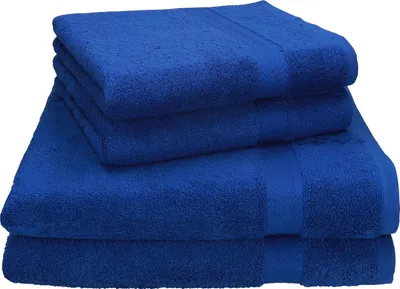 Produktbild von Betz 4-tlg. Handtuch-Set PREMIUM - 2 Liegetücher 2 Handtücher 100% Baumwolle  Farbe: royalblau
