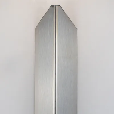Produktbild von PROVISTON | Eckschutzwinkel | Edelstahl | Edelstahloptik | Breite 30 mm | Höhe 30 mm | Länge 1000 mm | Selbstklebend | Eckschutzprofil | Eckschutzleiste | Metallprofil | 1 Stück
