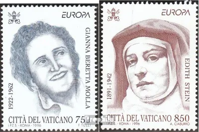 Produktbild von Briefmarken Vatikanstadt 1996 Mi 1179-1180 (kompl.Ausgabe) gestempelt Berühmte Frauen