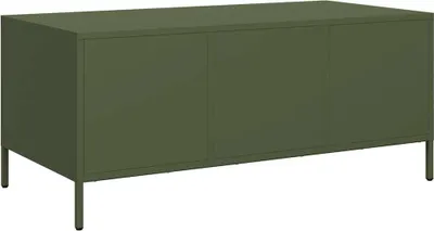 Produktbild von vidaXL Couchtisch Olivgrün 101,5x50x43,5 cm Kaltgewalzter Stahl