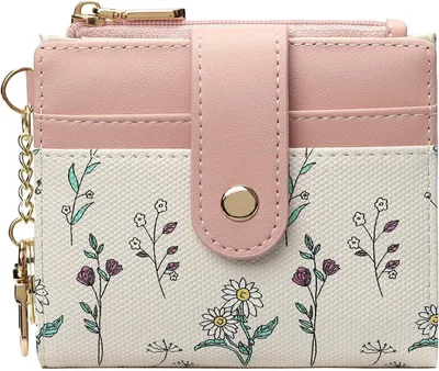 Obrázek produktu pro Peněženka dámská, malá, z umělé kůže, s ochranou proti RFID, dámská peněženka, peněženka s přihrádkou na doklady a pouzdry na karty, tenká peněženka