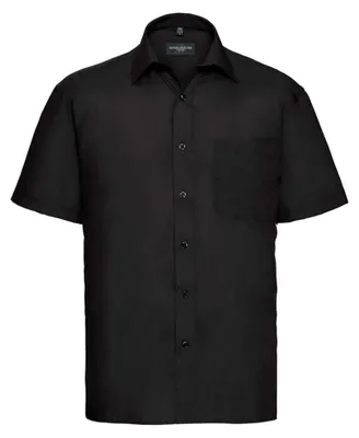 Produktbild von Russell Collection - "Classic" Hemd für Herren kurzärmlig LT4445 (M) (Schwarz)