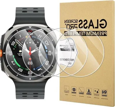 Produktbild von Schutzfolie 47mm 4er-Pack kratzfest HD Tempered Glass